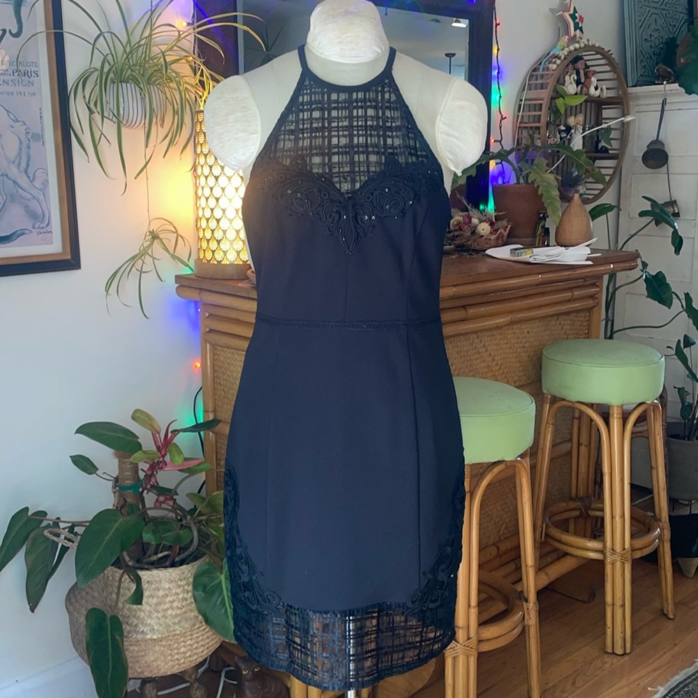 The perfect Black Boutique Cocktail Dress - L